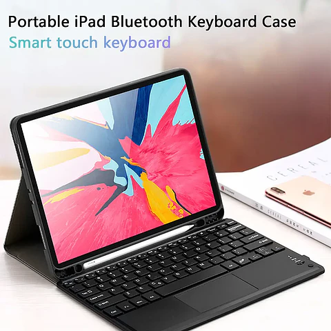 Funda Con Teclado Español Touchpad Para iPad Air 10.9 4ta 5ta Generacion 