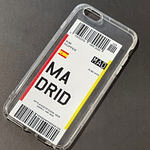 Carcasa Silicona Ticket De Avión Para iPhone 6 Plus