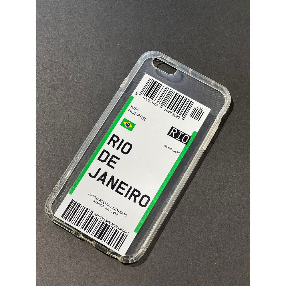 Carcasa Silicona Ticket De Avión Para iPhone 6 Plus