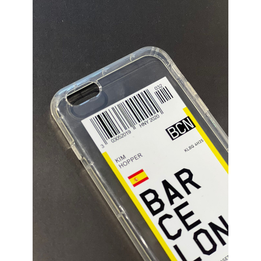 Carcasa Silicona Ticket De Avión Para iPhone 6 Plus