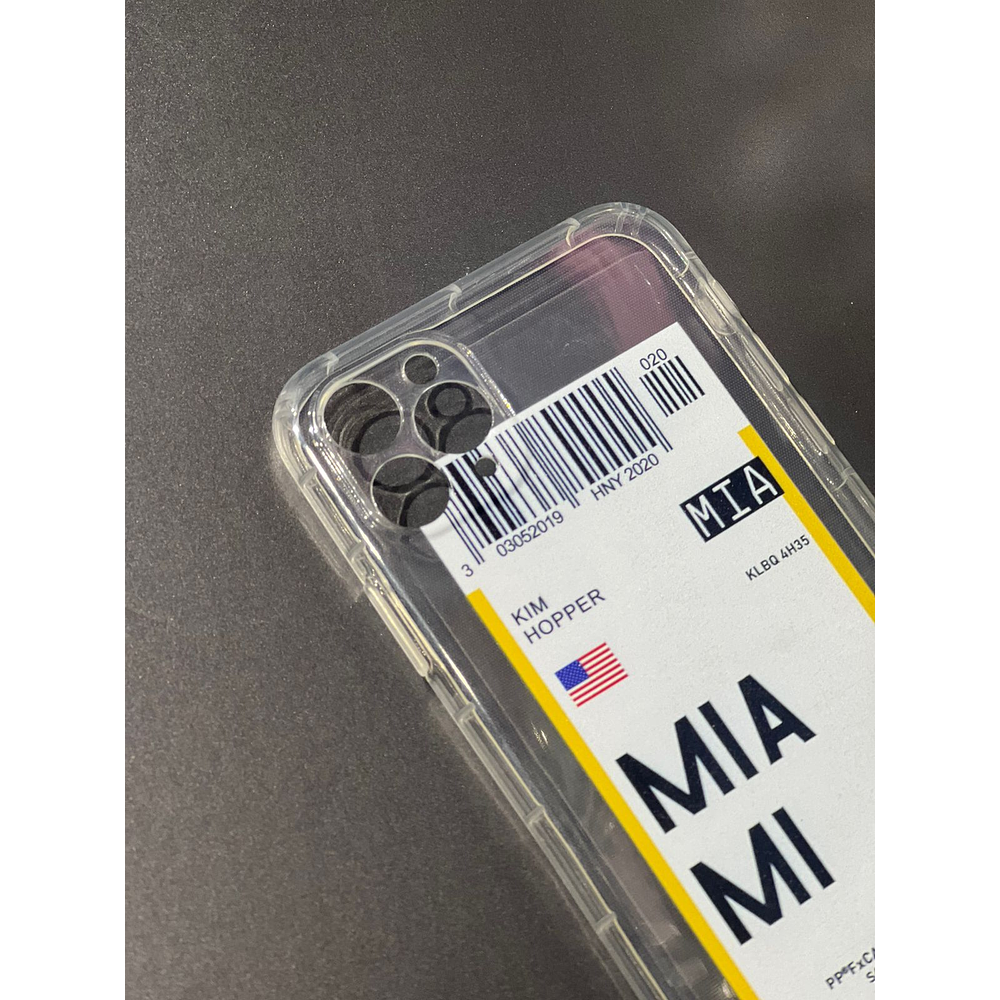 Carcasa Silicona Ticket De Avión Para iPhone 11 Pro Max 