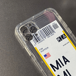 Carcasa Silicona Ticket De Avión Para iPhone 11 Pro Max 