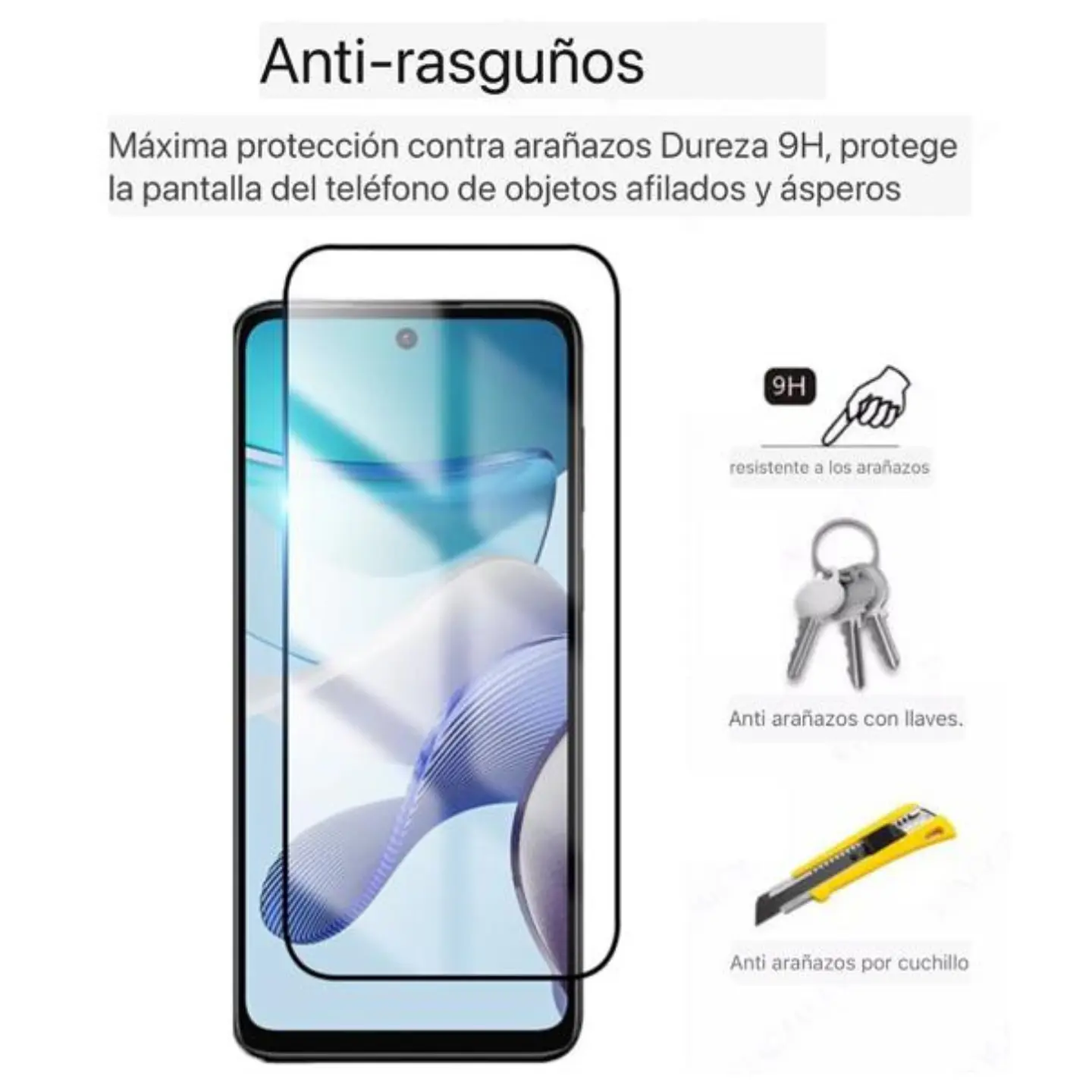  Lámina de Vidrio Completa Para Motorola G53 5G 3