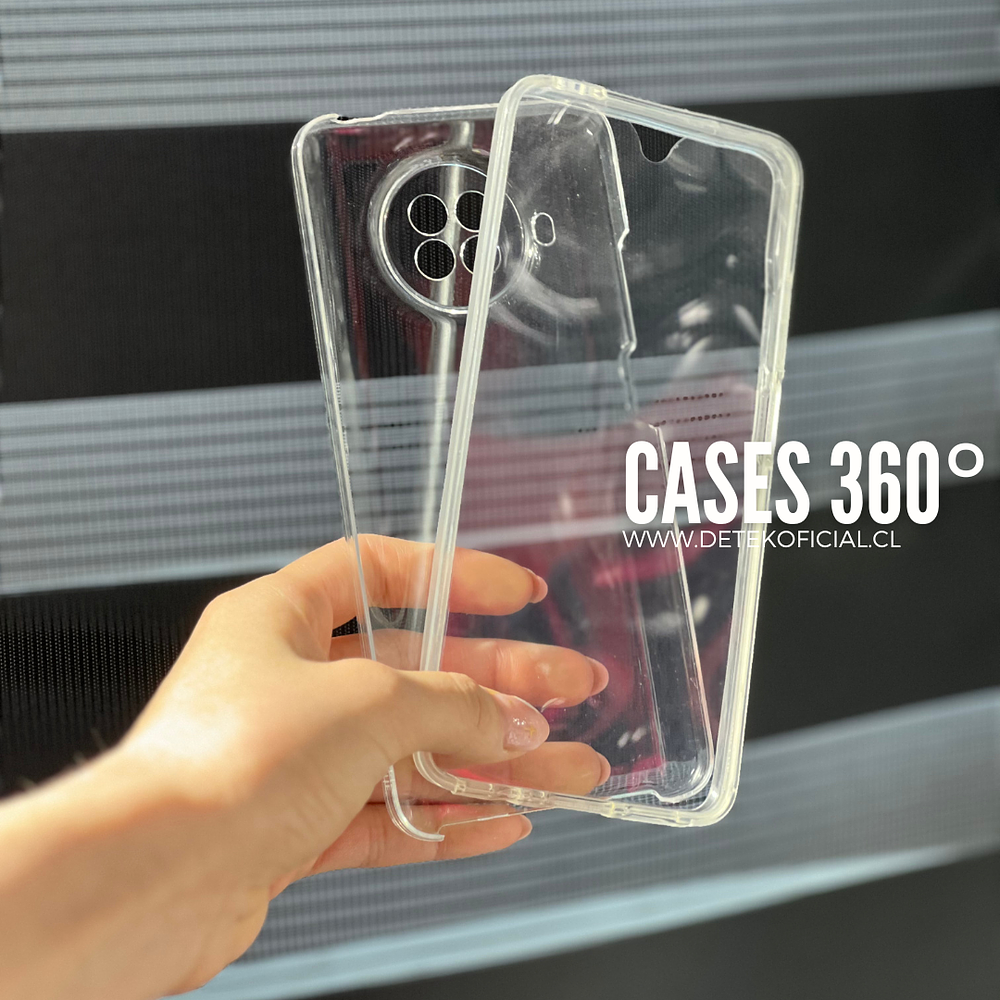 Carcasa Transparente Para Xiaomi Mi 10t Lite Protección 360 Cubre Ambos Lados 