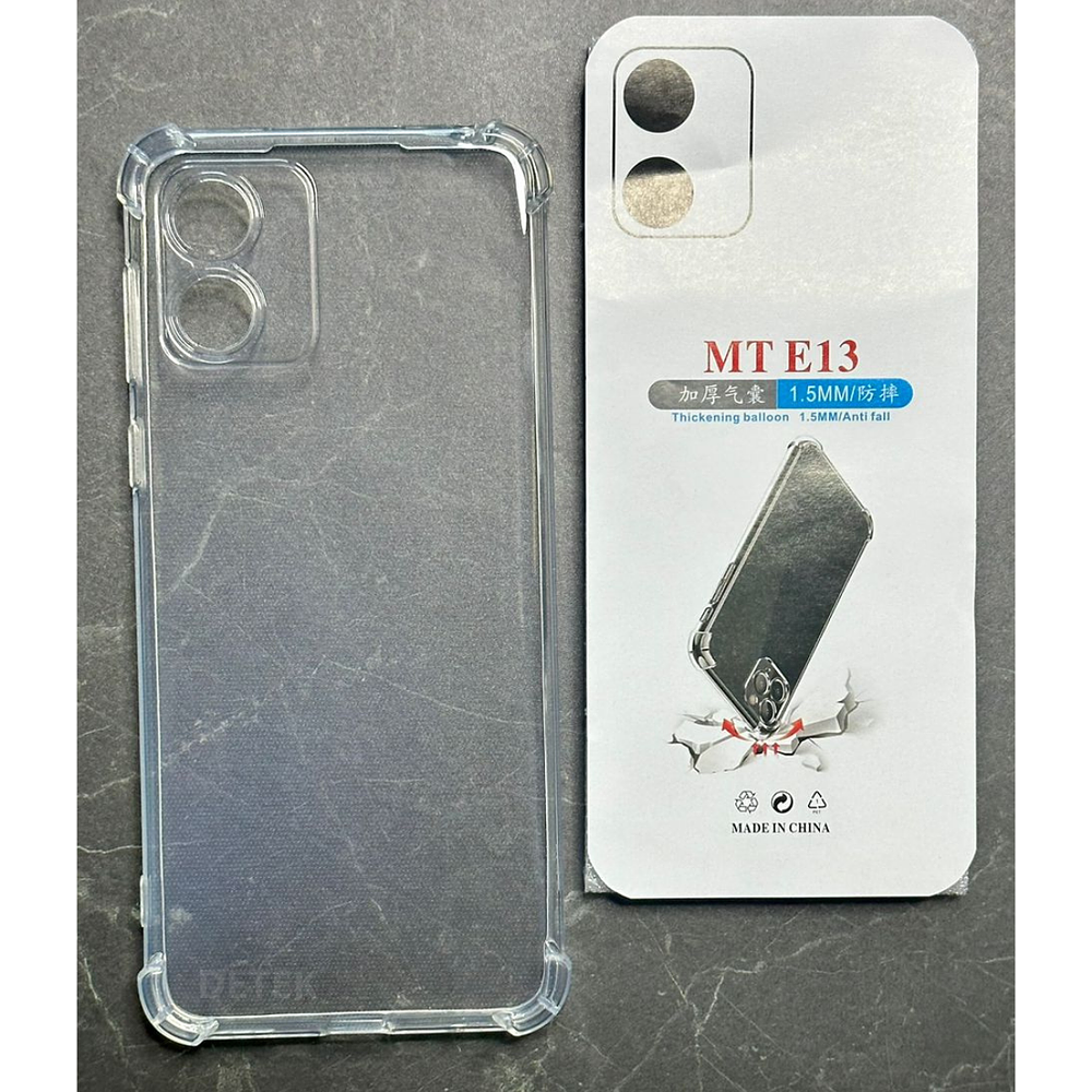 Carcasa Transparente Reforzado Para Motorola E13