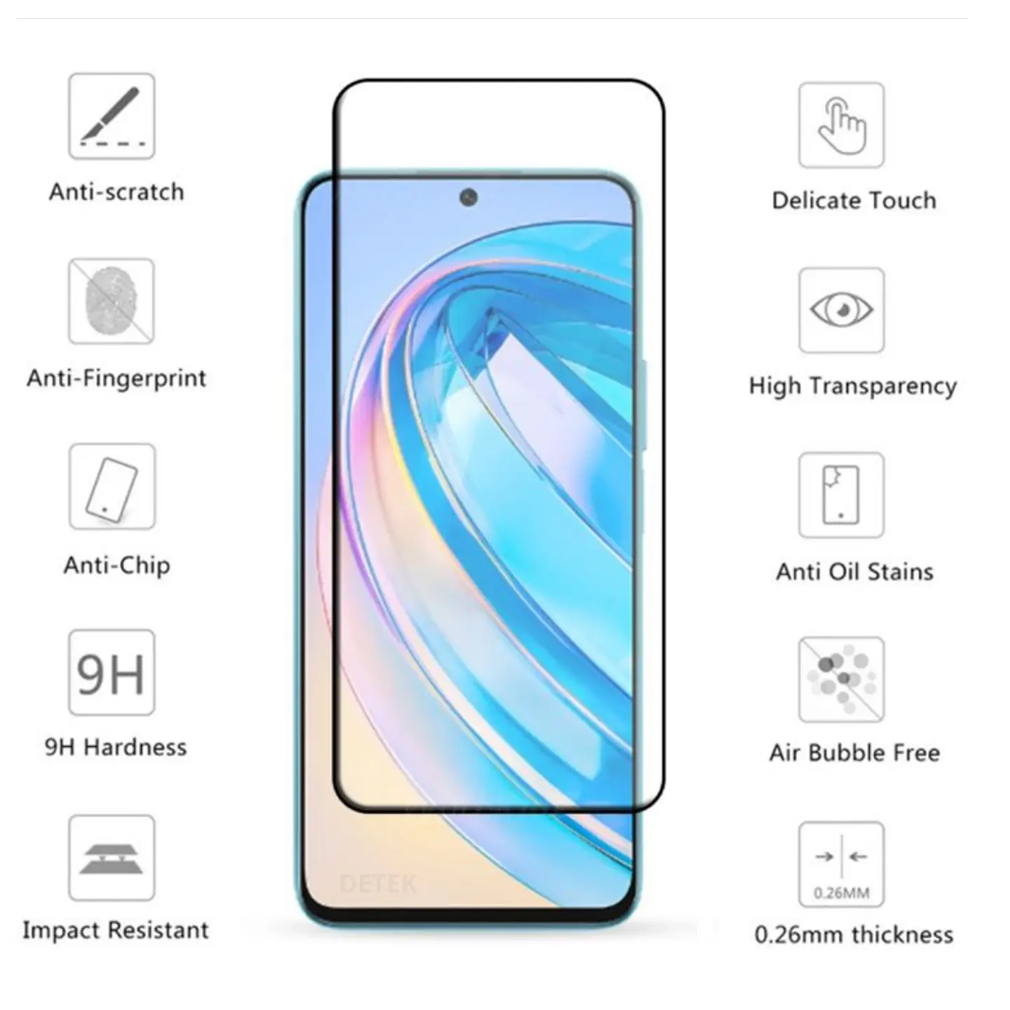  Lamina Mica Completa Para Honor X8 5G 3