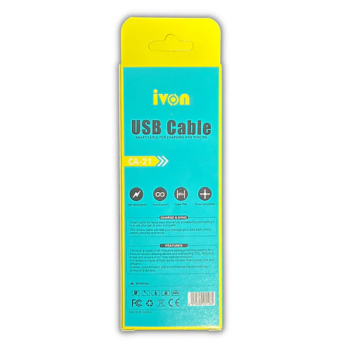 Cable Usb a Lightning de 2.1 Amperios. (Carga Rapida)