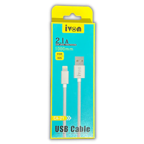 Cable Usb a Lightning de 2.1 Amperios. (Carga Rapida)