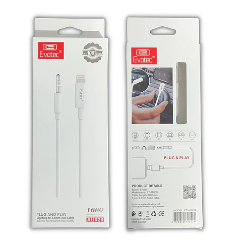 Cable Auxiliar Para iPhone iPad Lightning A Jack 3.5mm