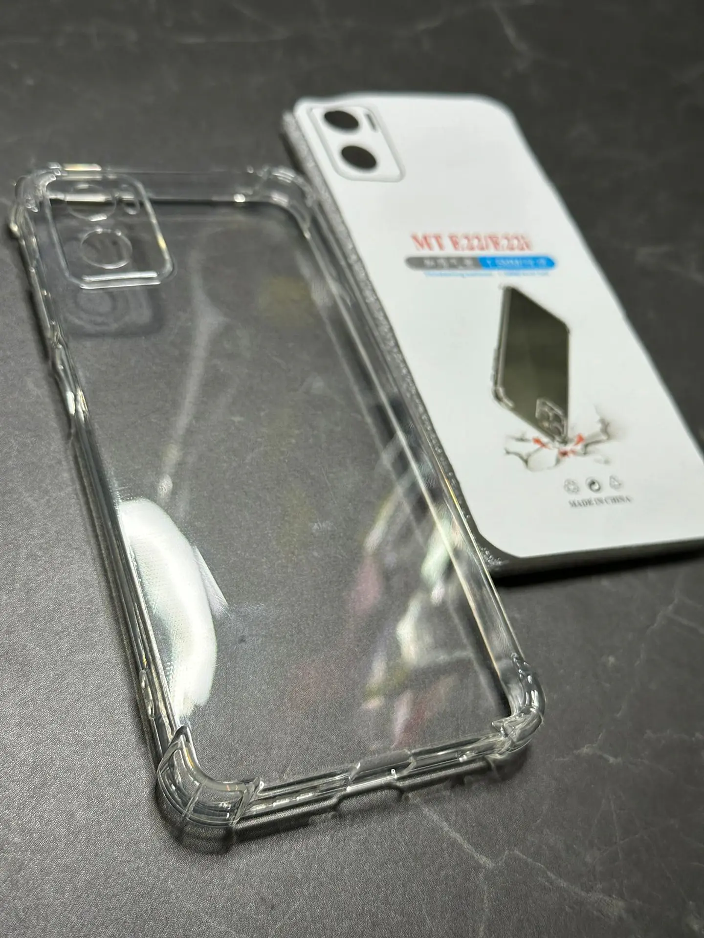 Carcasa Transparente Reforzado + Lamina Vidrio Templado Para Motorola E22i 4