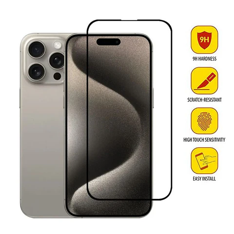 Lámina de vidrio Completa Para iPhone 15 Pro Max
