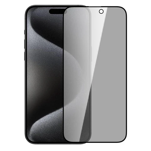 Lamina Mica De Vidrio Antiespía Para iPhone 15