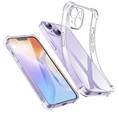 Carcasa TPU Transparente Bordes Reforzados Para iPhone 15 