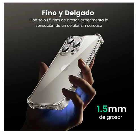 Carcasa Transparente Para iPhone 15 Pro 