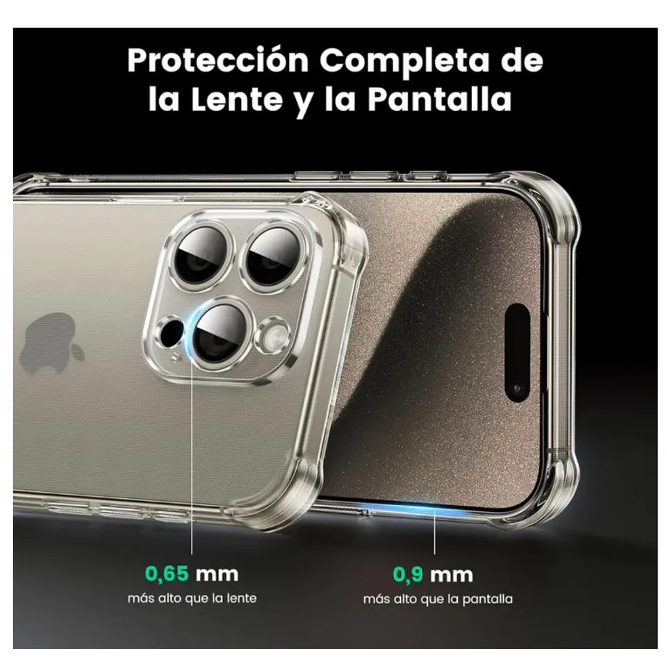Carcasa Transparente Para iPhone 15 Pro  4