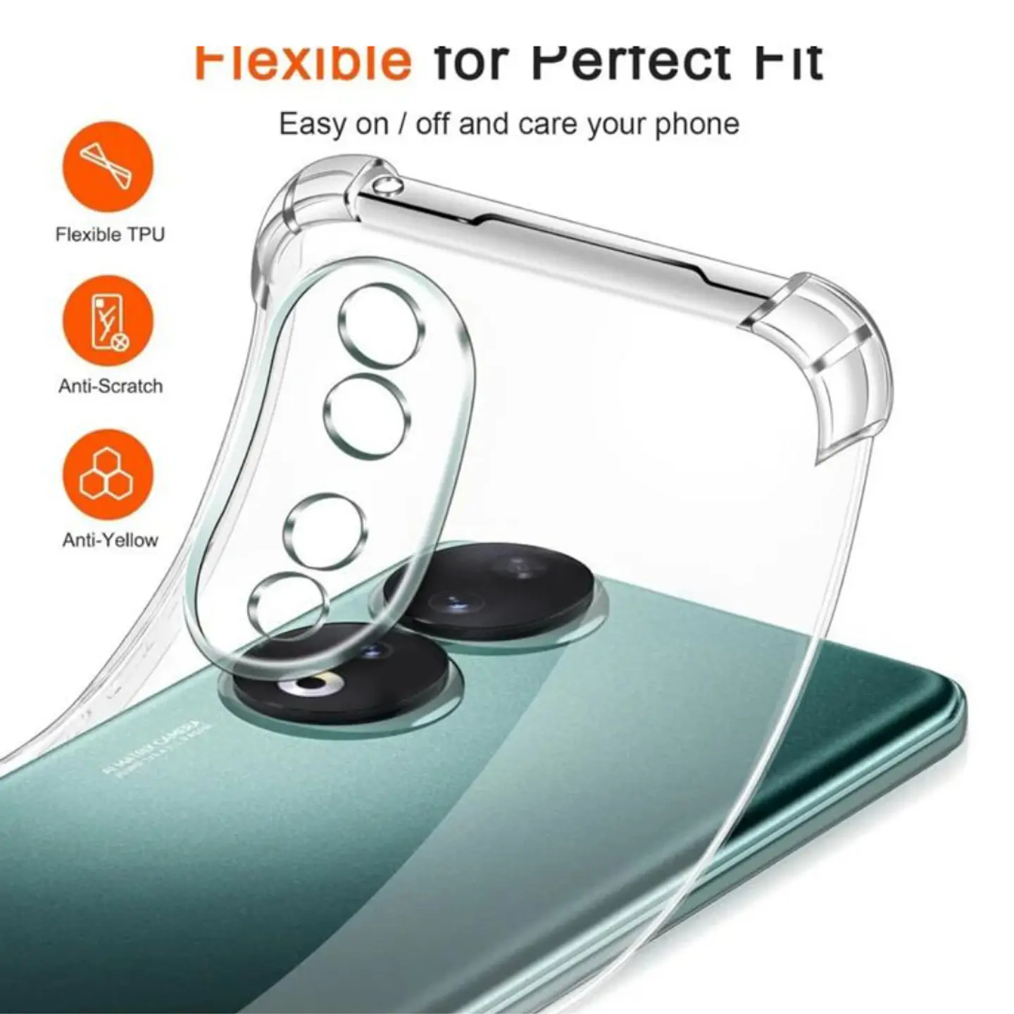Carcasa TPU Transparente Para Honor 90 2