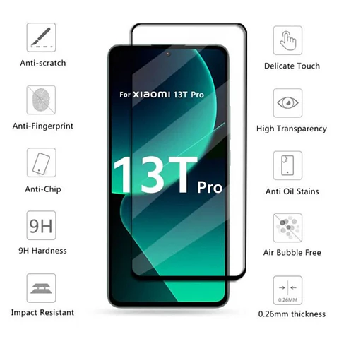 Lámina de vidrio Completa Para Xiaomi Mi 13T - 13T PRO