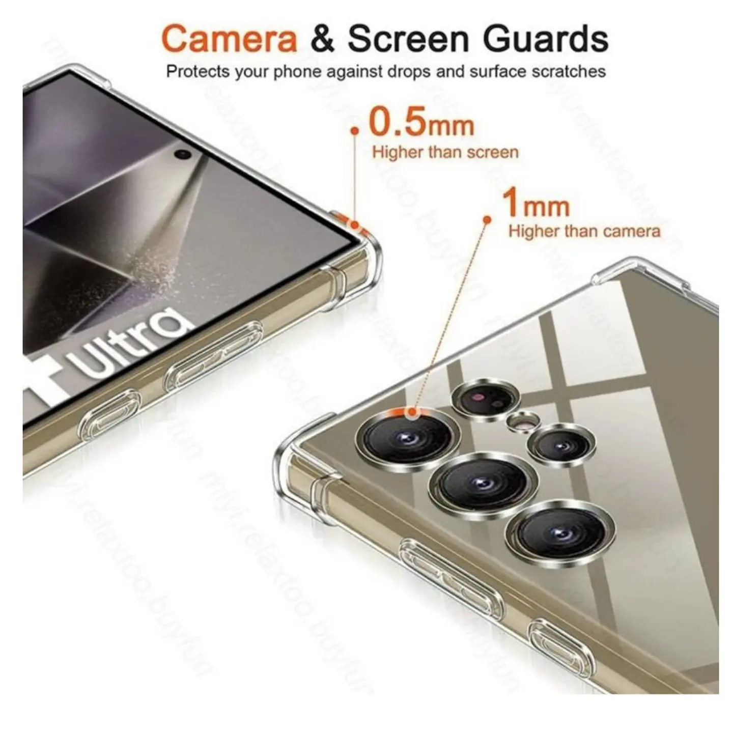 Carcasa Transparente Para Samsung Galaxy S24 Ultra 3