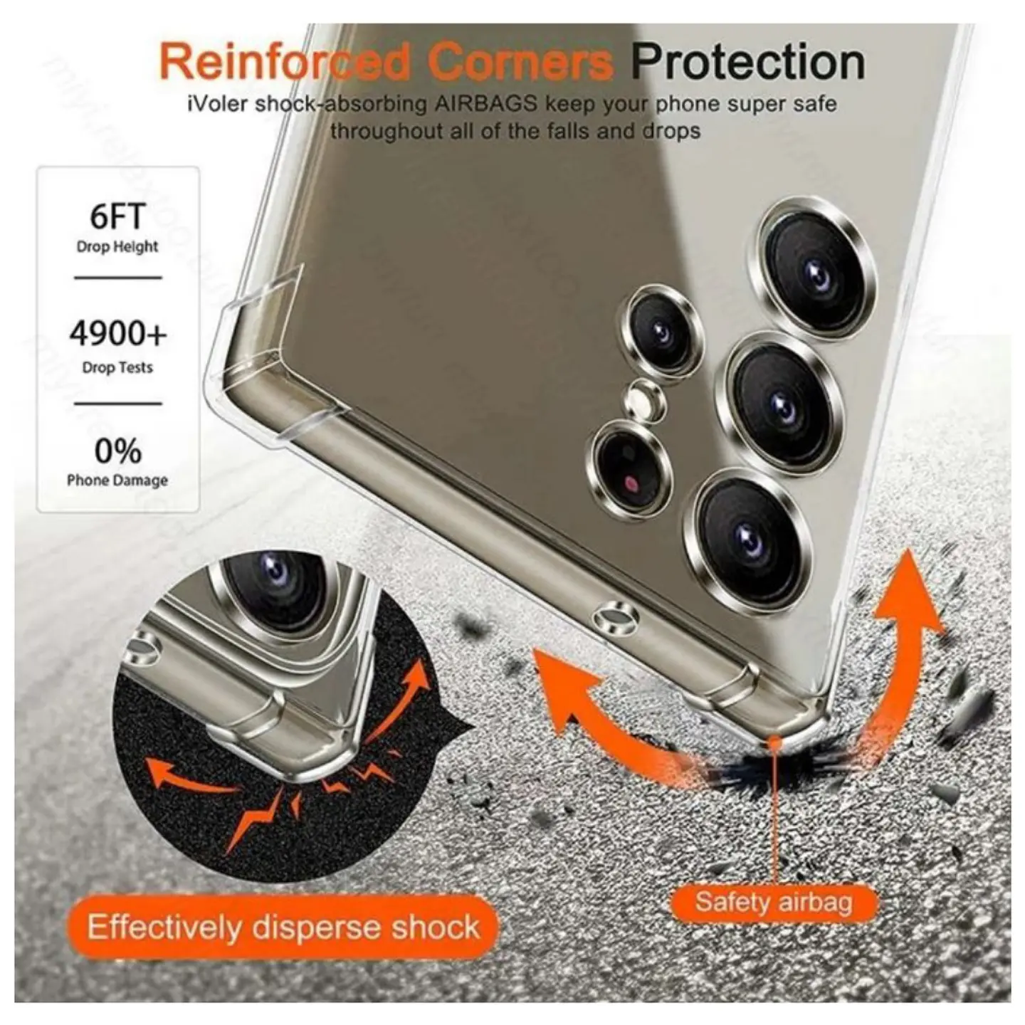 Carcasa Transparente Para Samsung Galaxy S24 Ultra 4