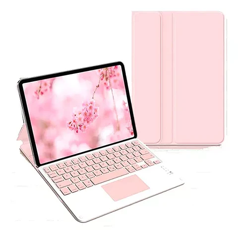 Funda Con Teclado Español Touchpad Para Samsung Galaxy S9 / S9 Fe 10.9"