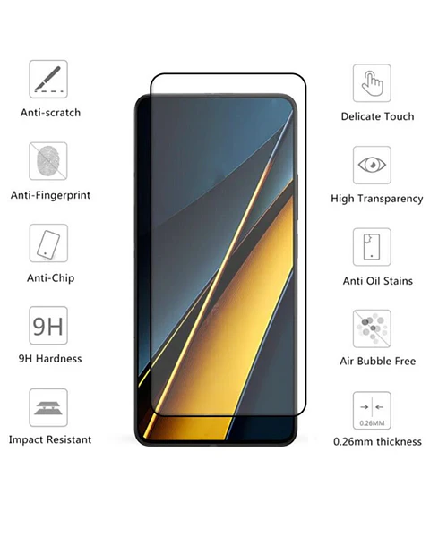  Lámina de vidrio Completa Para Xiaomi Poco X6 5G