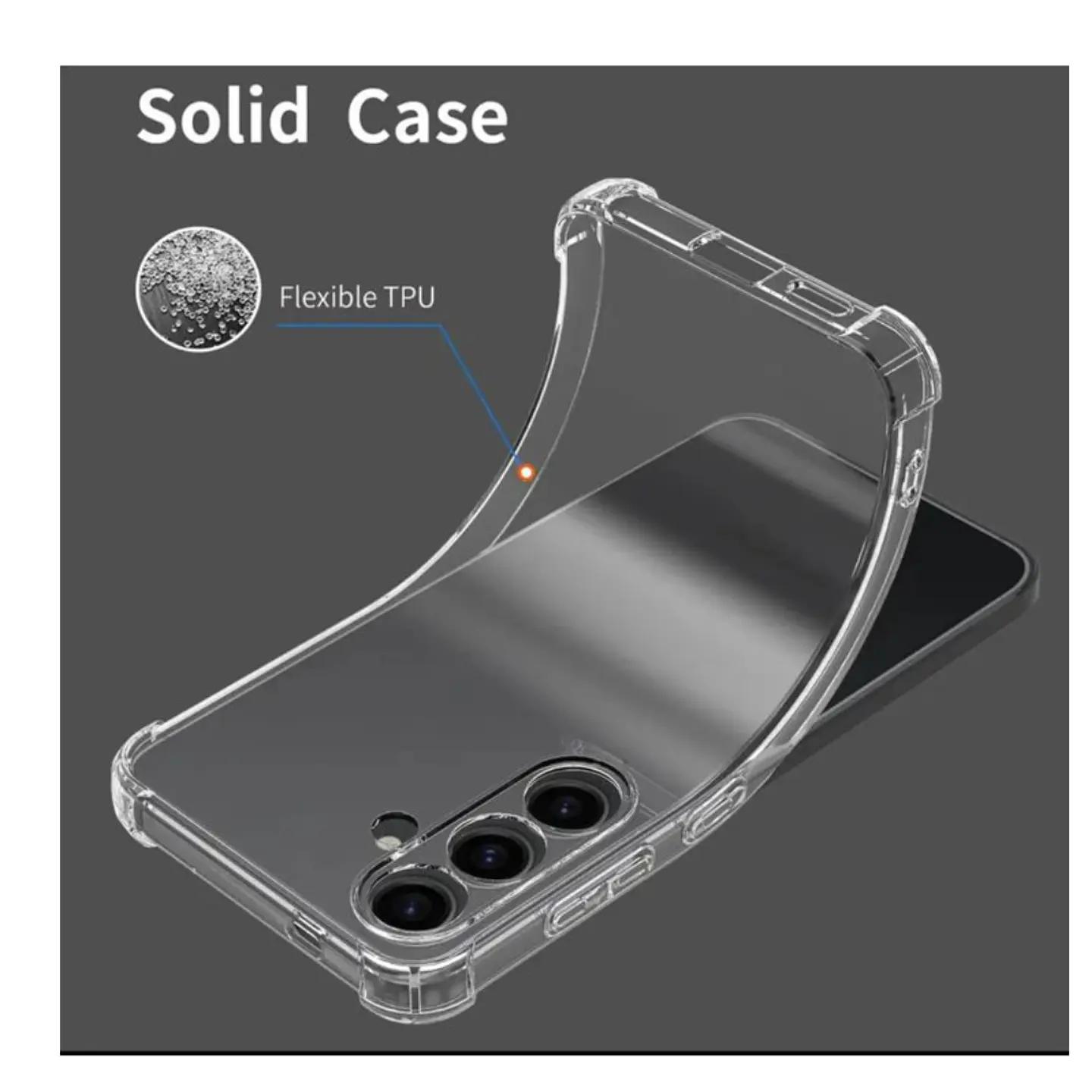 Carcasa Transparente Para Samsung Galaxy A55 3