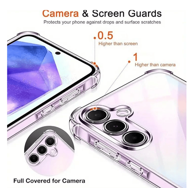 Carcasa Transparente Reforzado Para Samsung Galaxy A35