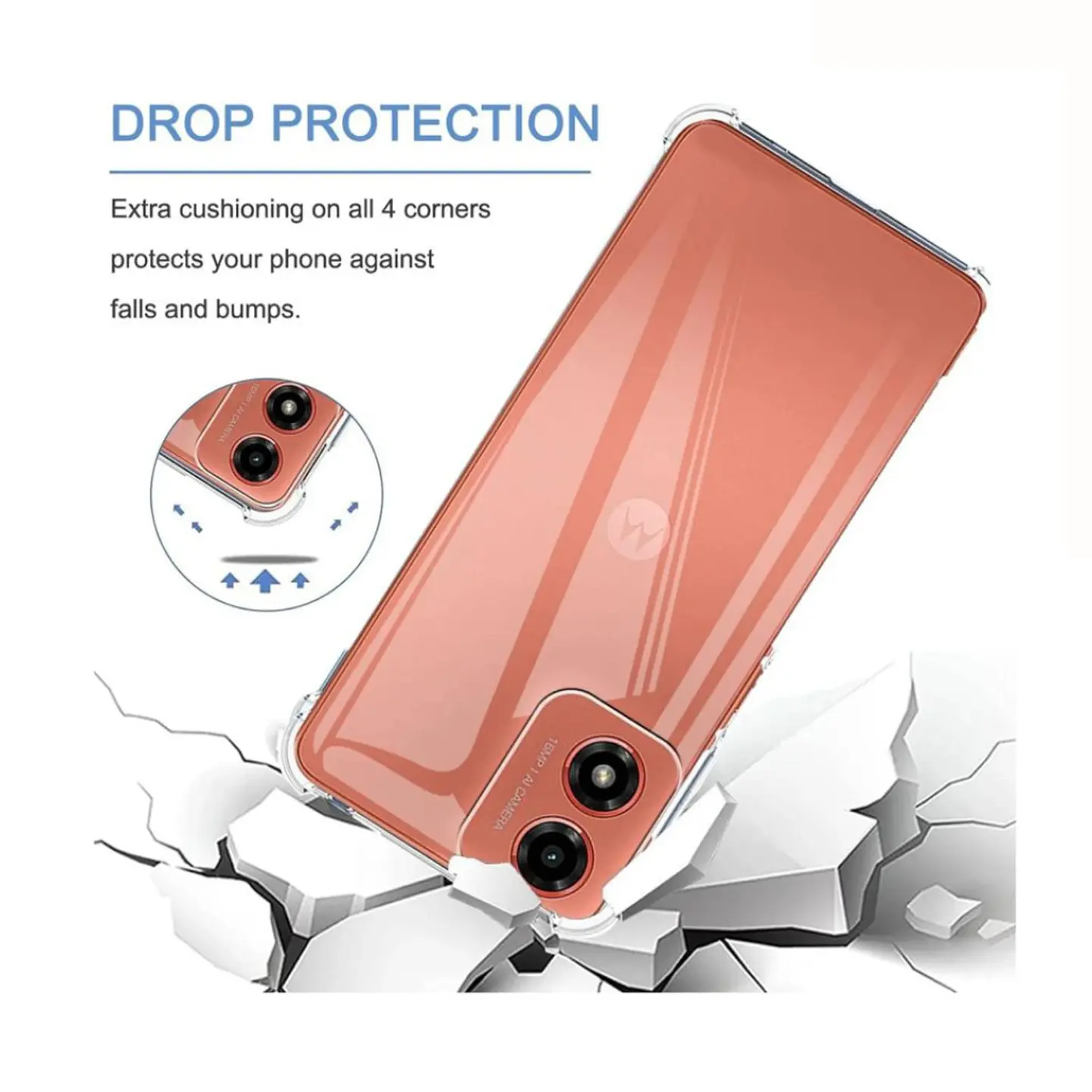 Carcasa Transparente Para Motorola G04 / G04s 5