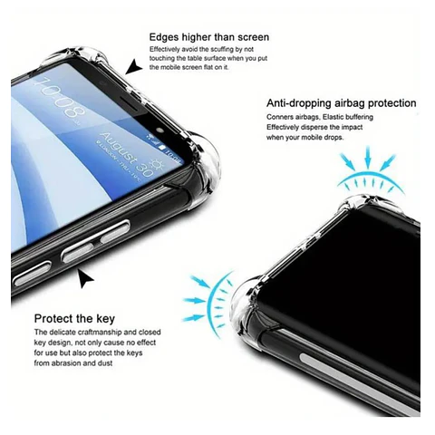 Carcasa Transparente Reforzado Para Huawei P70 