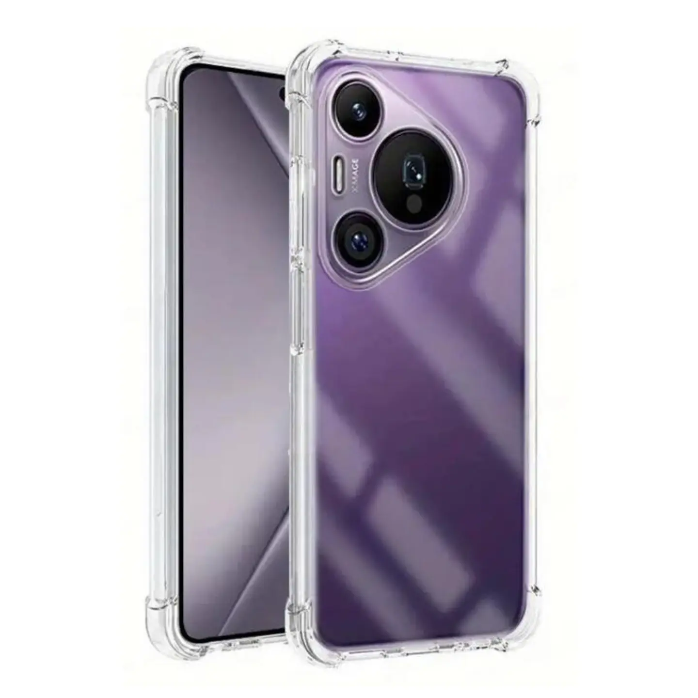 Carcasa Transparente Reforzado Para Huawei P70  3