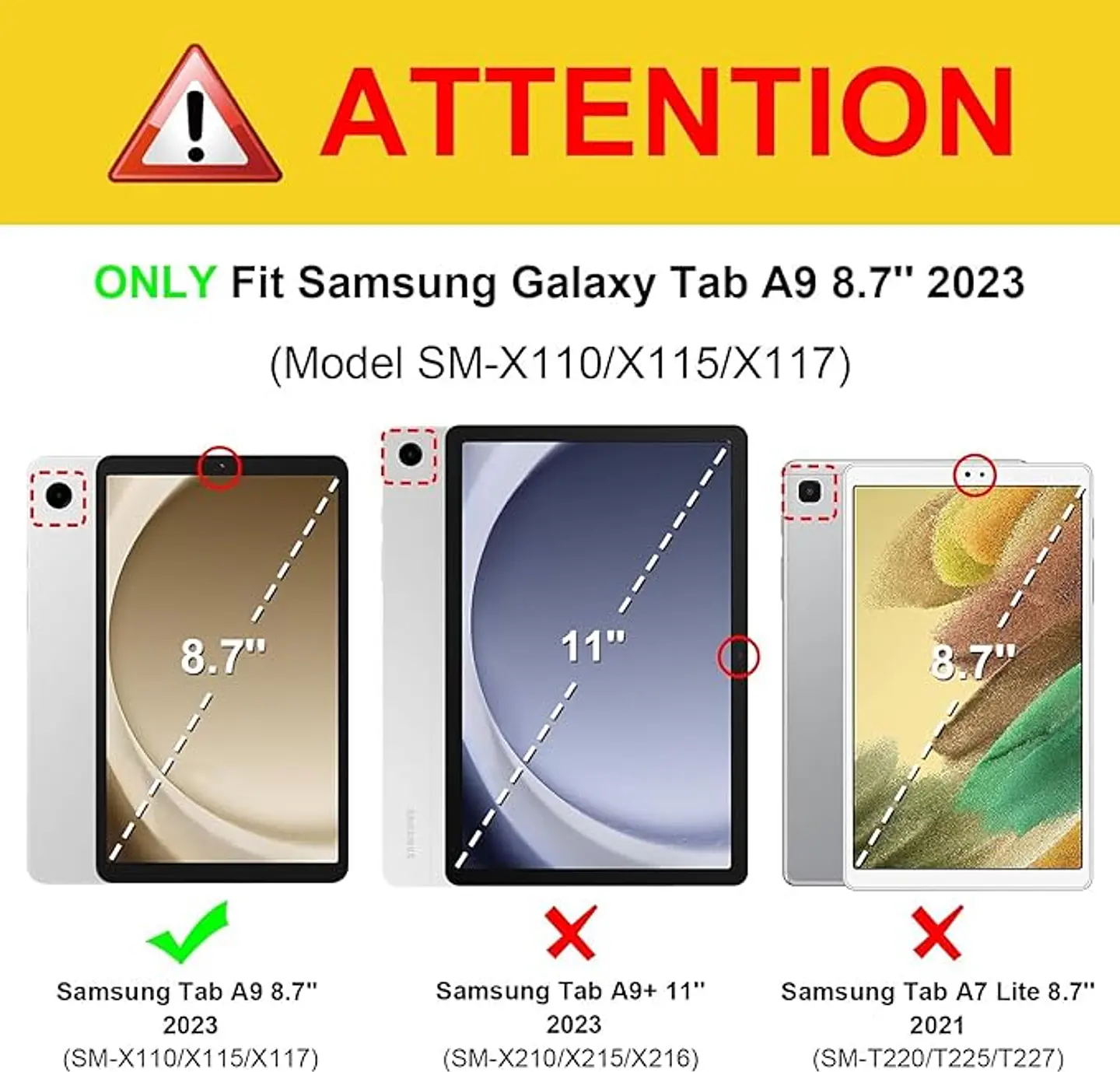 Funda Smart Cover Para Tablet Samsung A9 8.7