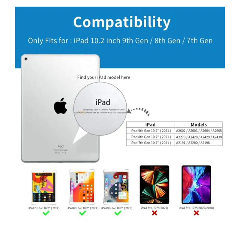 Funda Con Teclado Español Touchpad Para iPad 10.2 7ma / 8va y 9na Generación  2