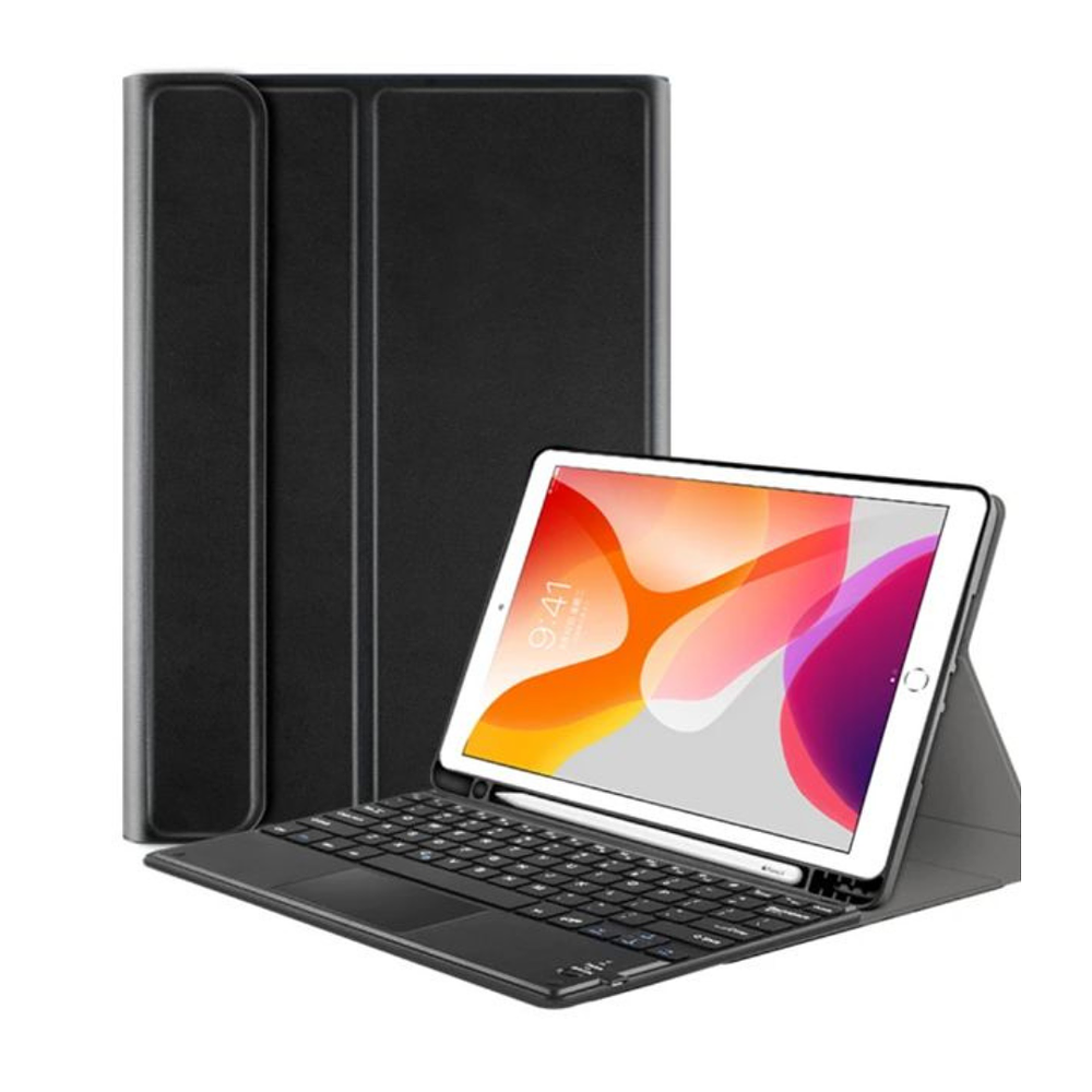 Funda + Teclado y Touchpad (mouse) - iPad 9.7 Con Ranura Para Apple Pencil