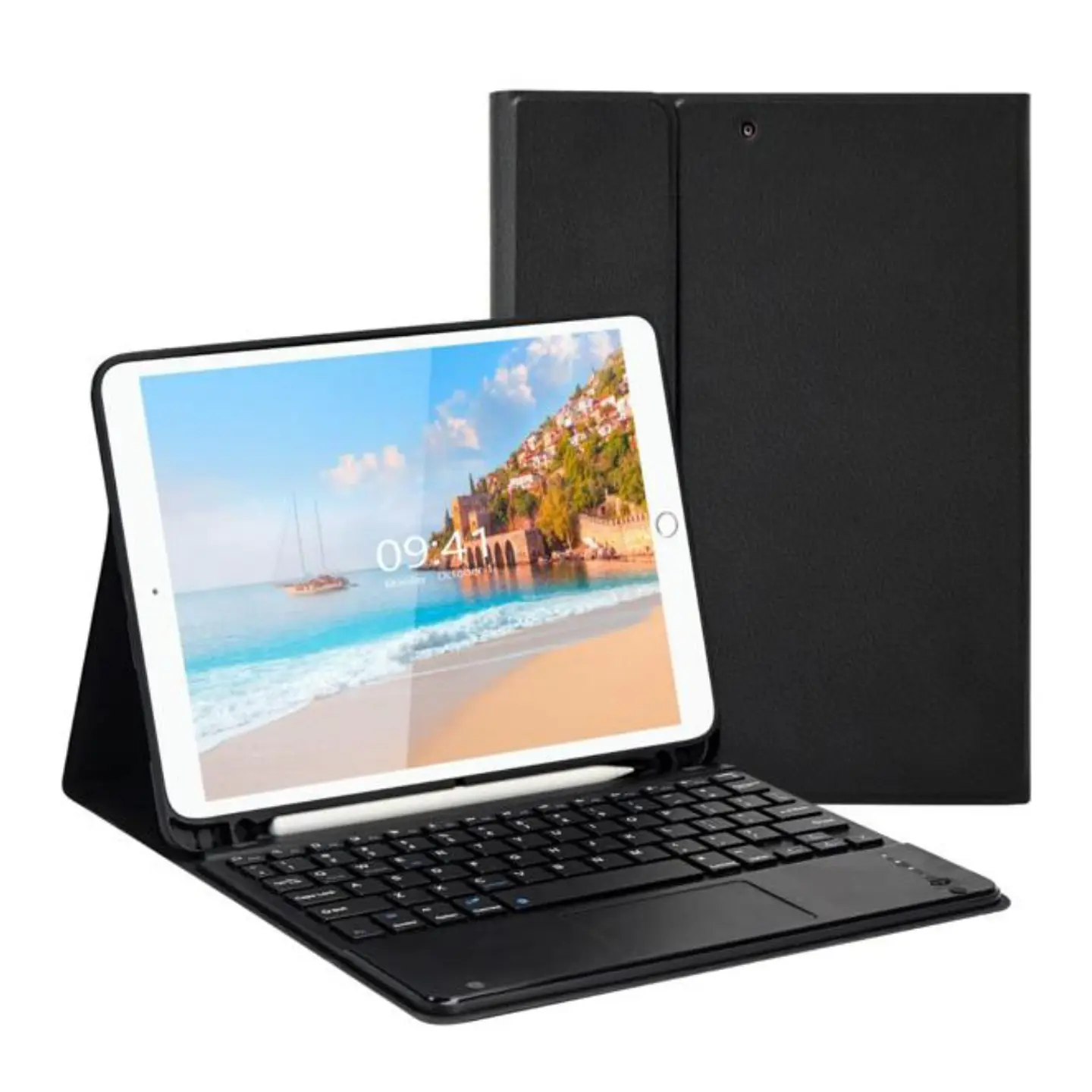 Funda Con Teclado Español Touchpad Para iPad 10.2 7ma / 8va y 9na Generación  1
