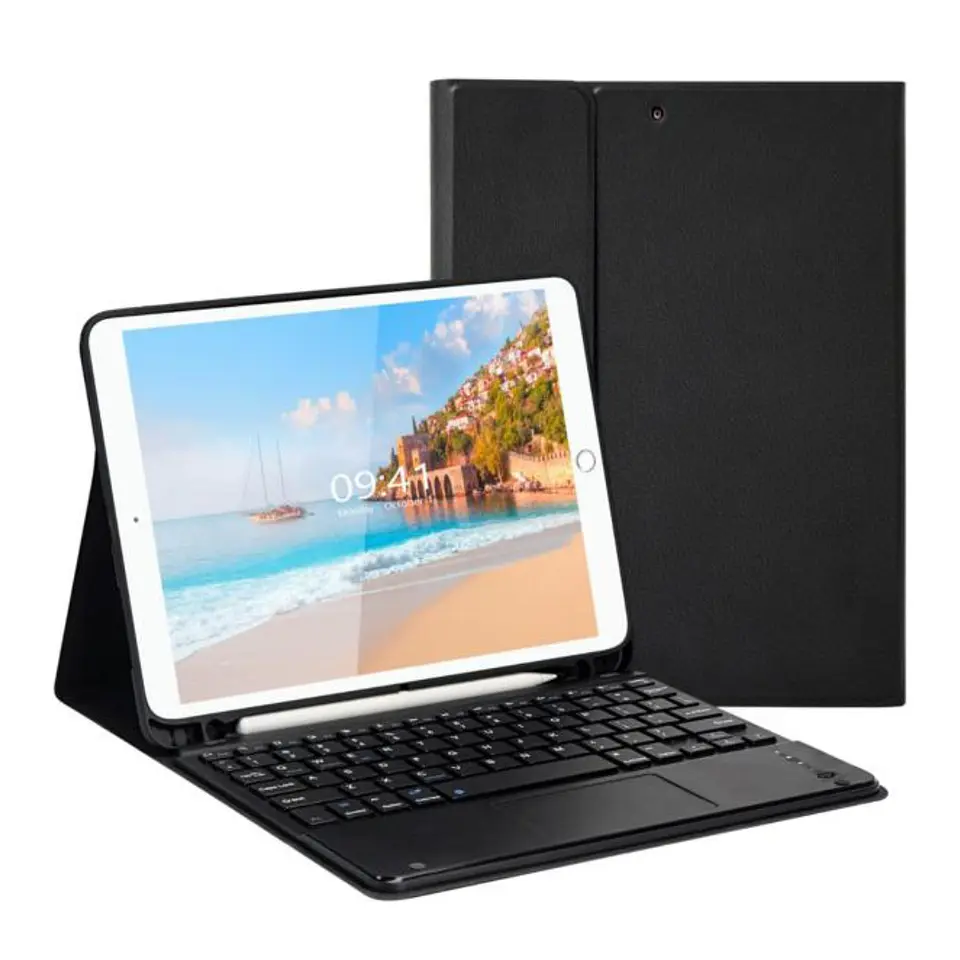 Funda Con Teclado Español Touchpad Para iPad 10.2 7ma / 8va y 9na Generación  1