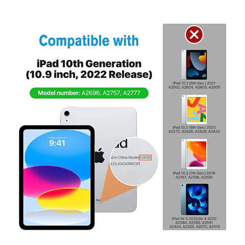 Funda Con Teclado Español Touchpad Para iPad 10ma Generación 10.9 2022