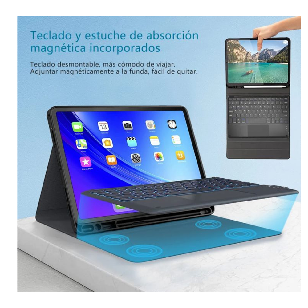 Funda Con Teclado y Touchpad (mouse) iPad 10ma Generación de 10.9 2022