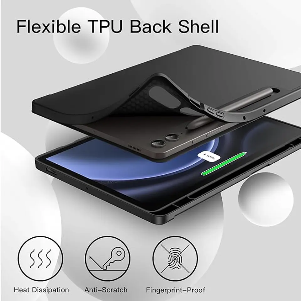 Funda Smart Cover Para Tablet Samsung S9+ Plus / S9 Fe+ Plus 12.4