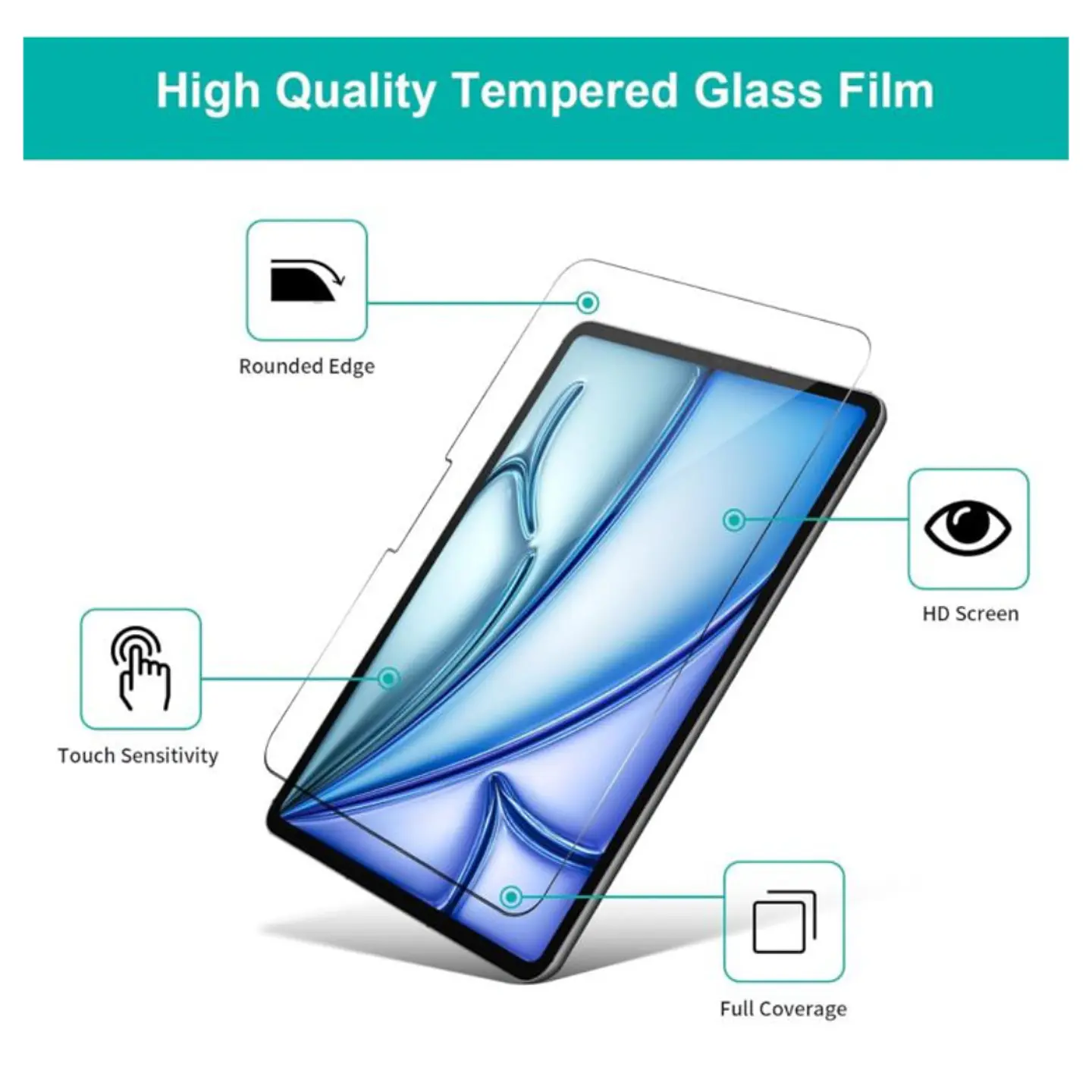 Lámina de Vidrio Para iPad Air 11 M2 2024 3