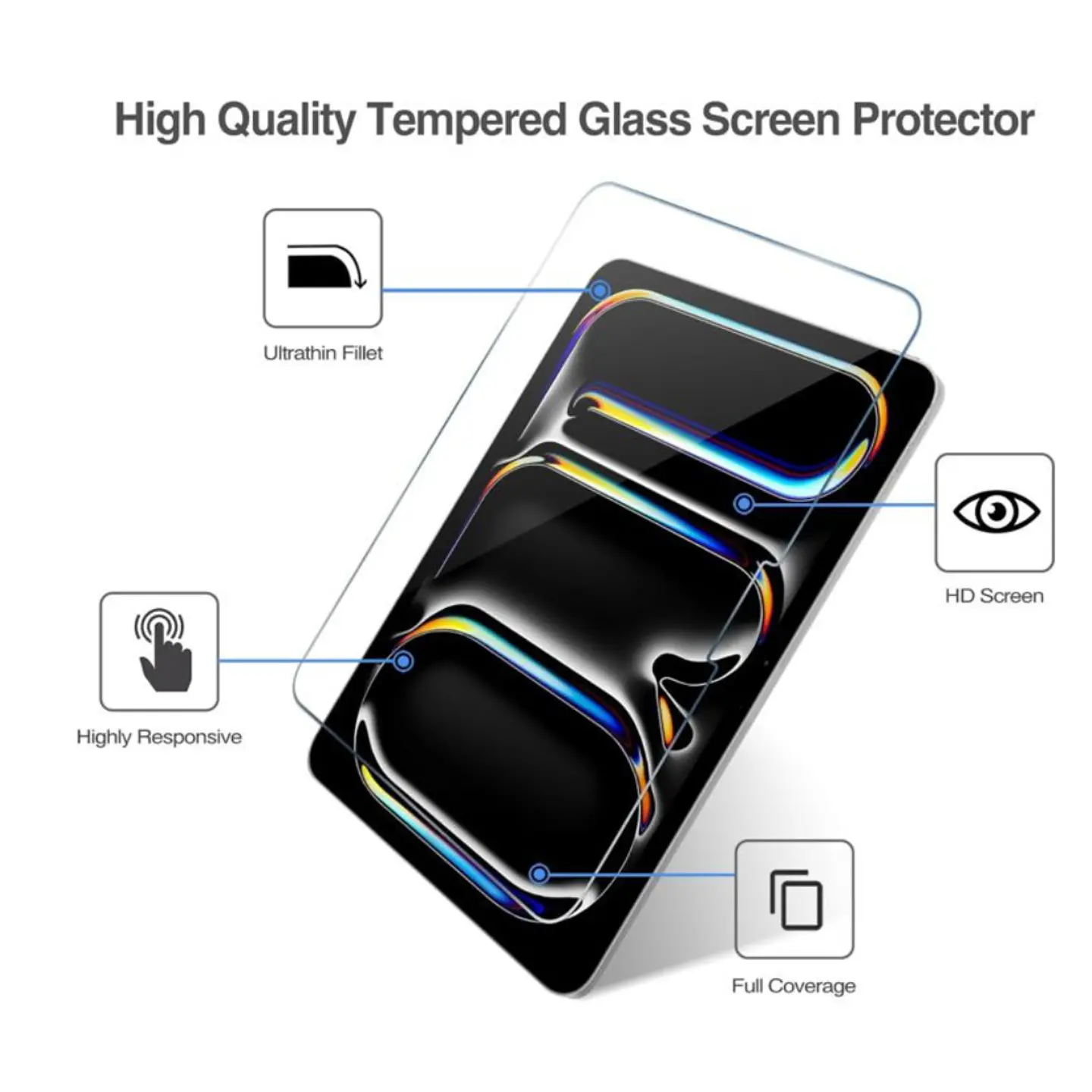 Lámina de Vidrio Para iPad Pro 13 M4 2024  3