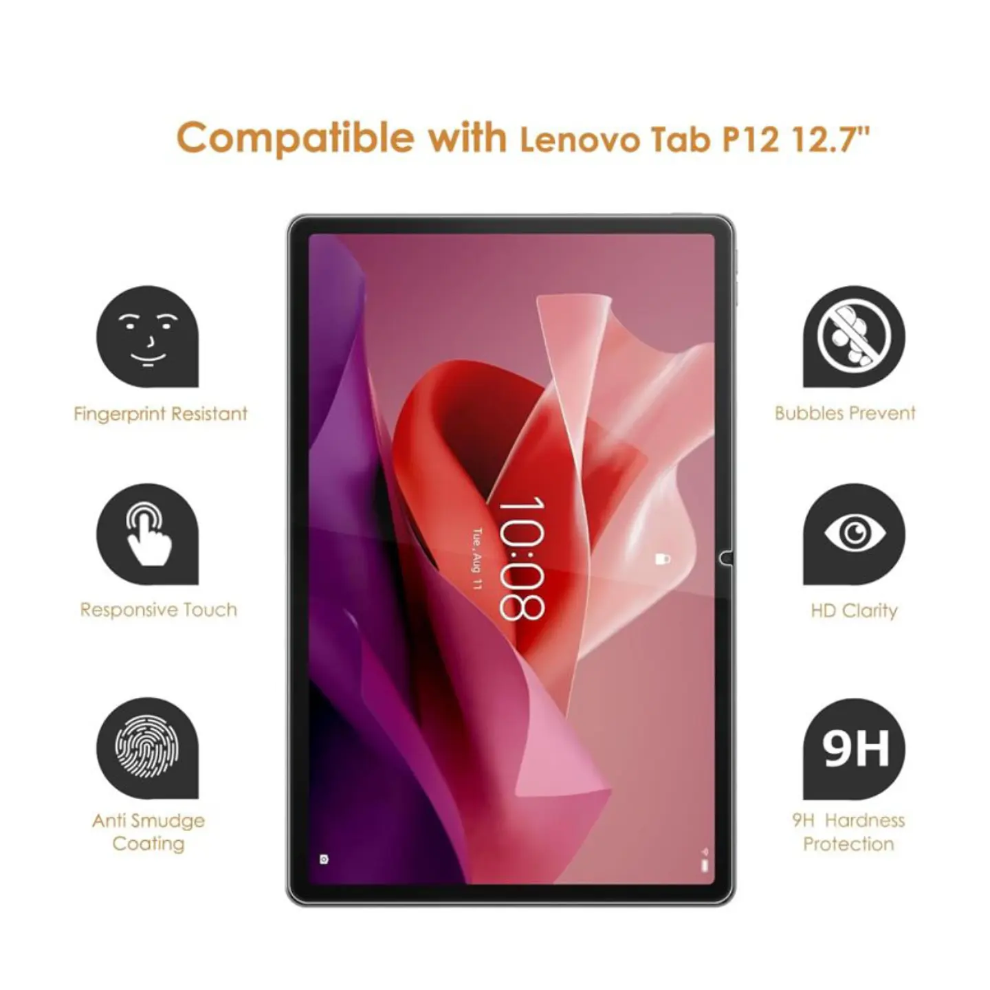 Lámina De Vidrio Templado Para Lenovo Tab P12 - 12.7 Pulgadas 3
