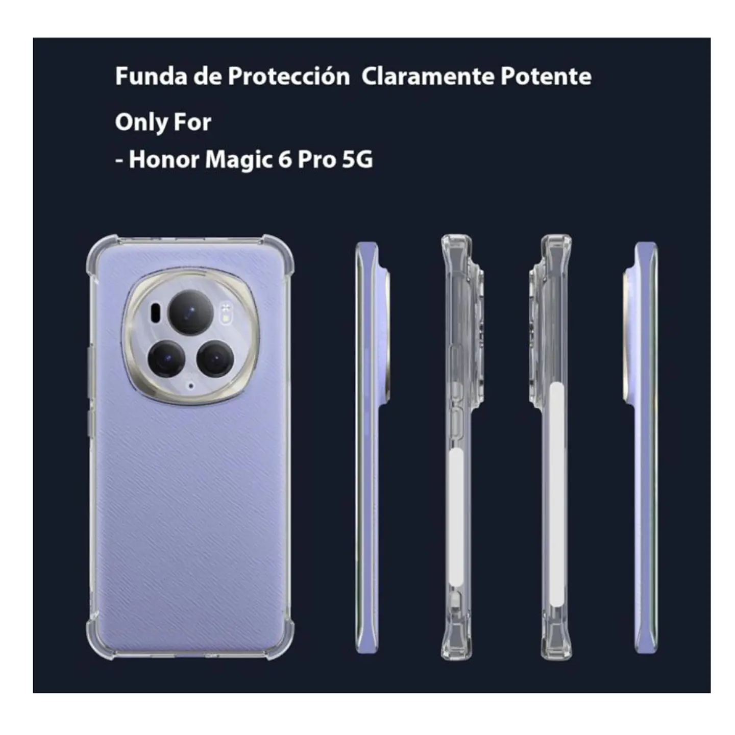 Carcasa Transparente Para Honor Magic 6 Pro 3