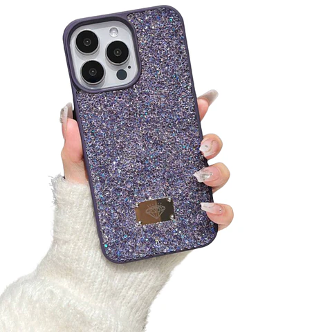 Carcasa Funda Textura Piedras Brillantes Para iPhone 