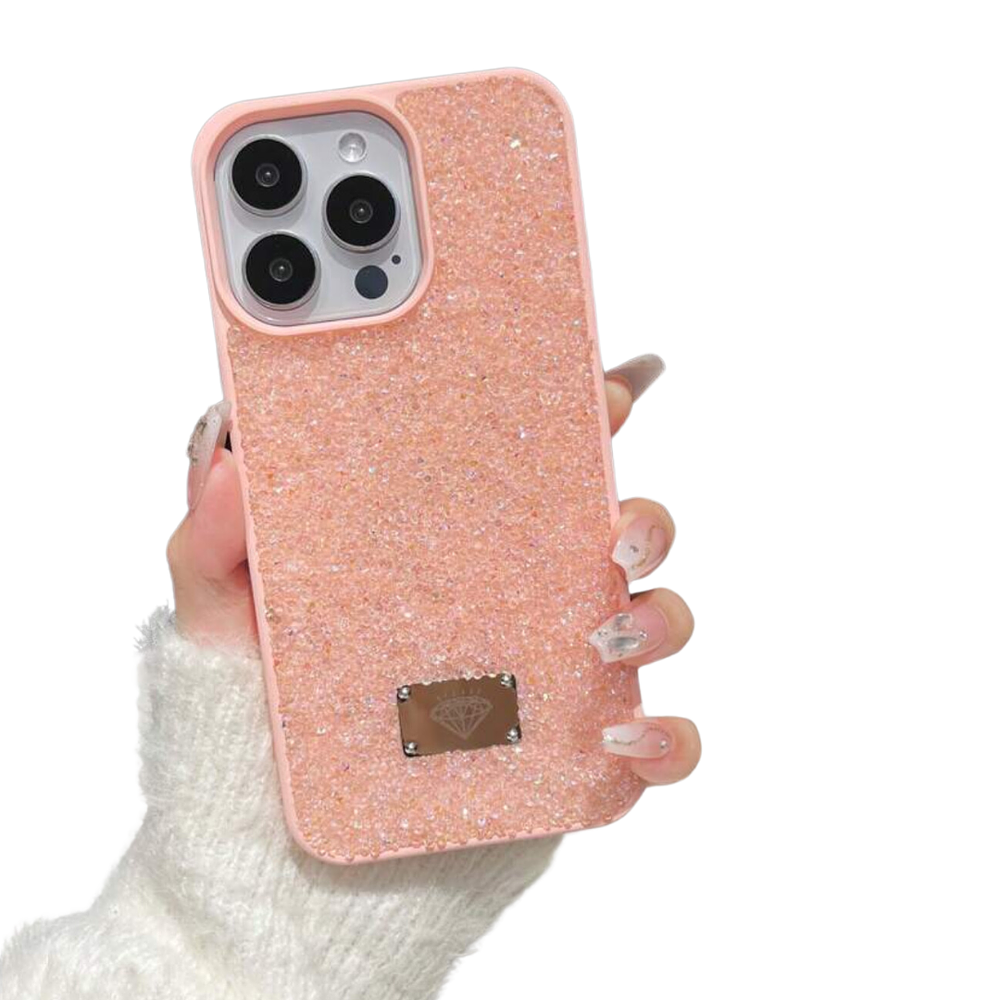 Carcasa Funda Textura Piedras Brillantes Para iPhone 15 Pro