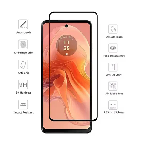 Lámina de Vidrio Completa Para Motorola G24