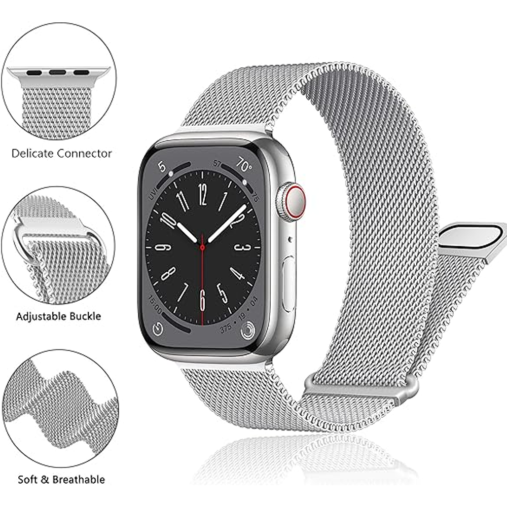 Correa Metálica Magnetica Para Apple Watch 42/44/45 MM