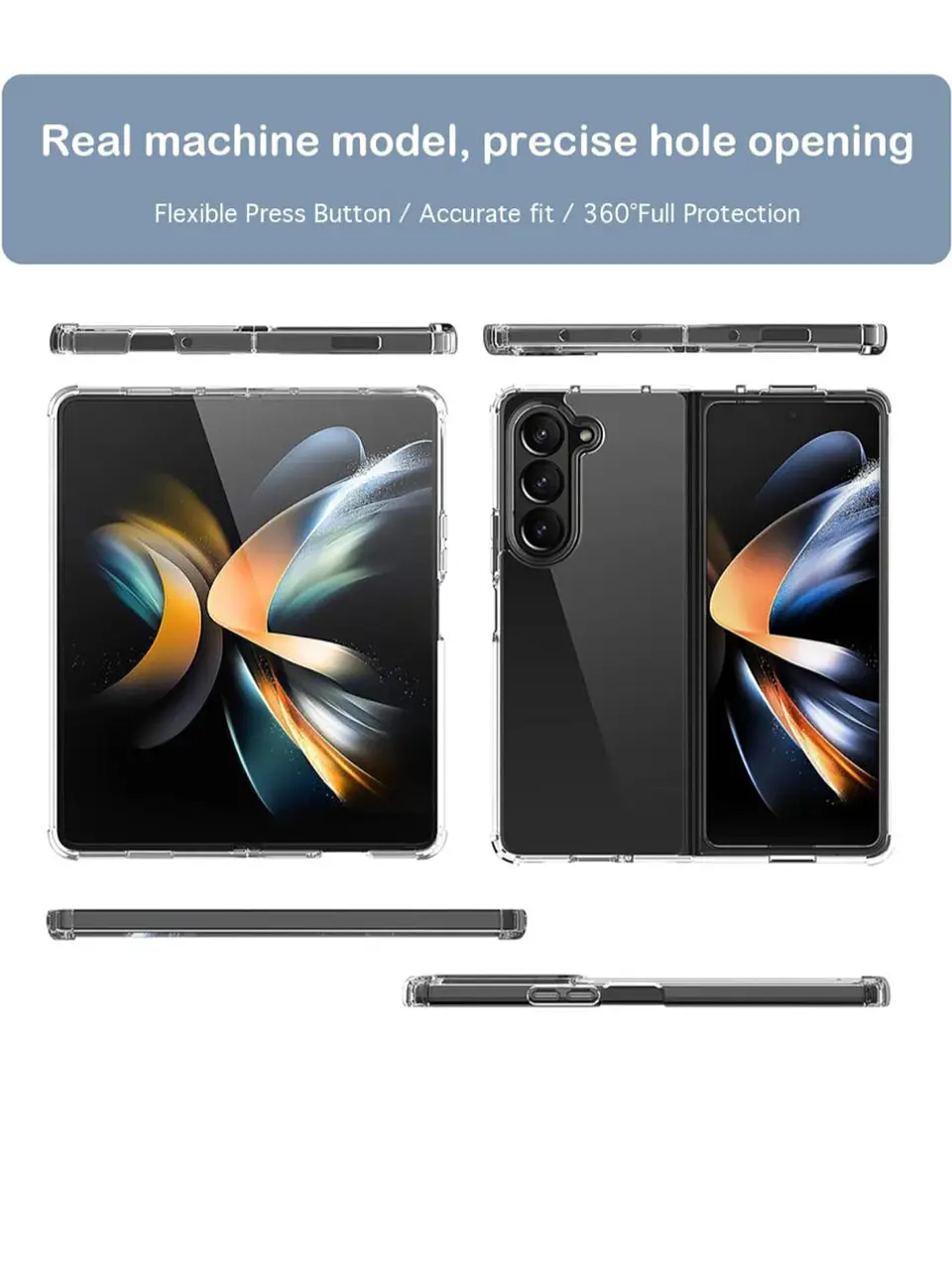 Carcasa Transparente Para Samsung Galaxy Z Fold 6 3
