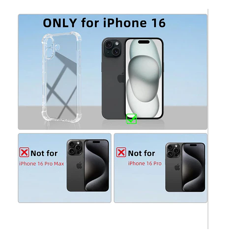Carcasa Transparente Para iPhone 16