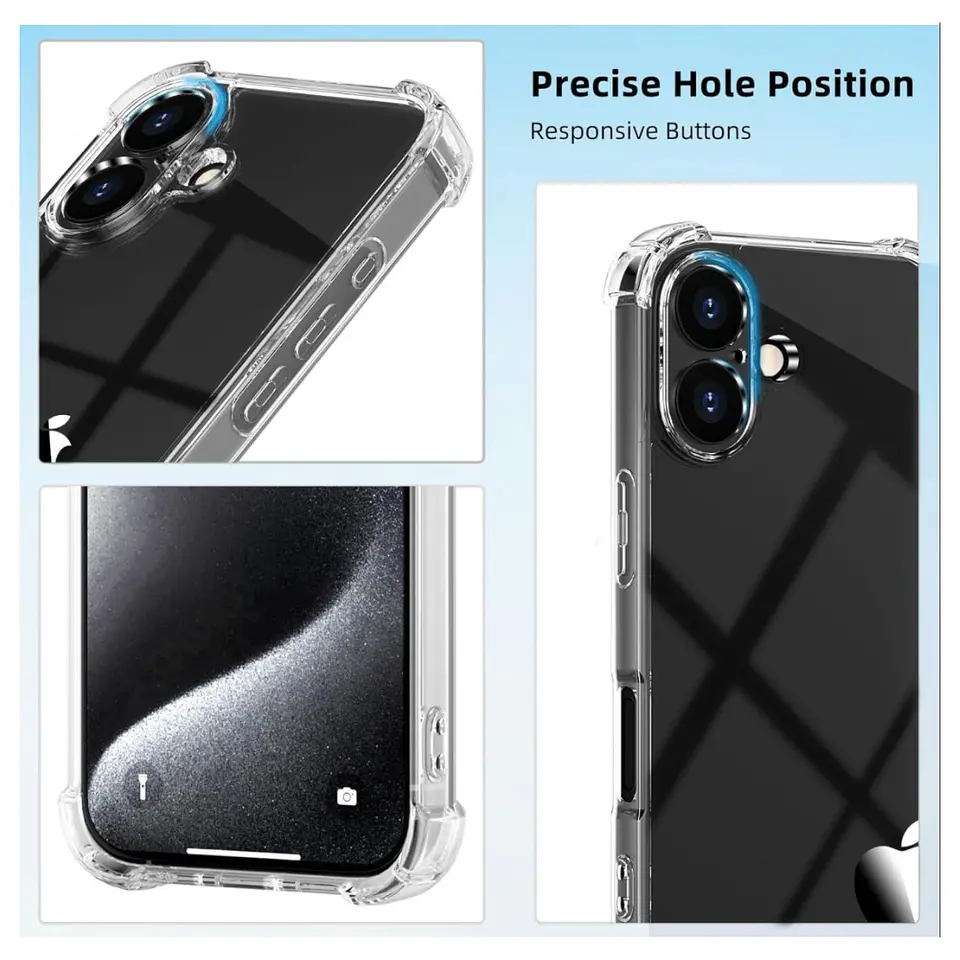 carcasa Transparente Para iPhone 16 Plus 4