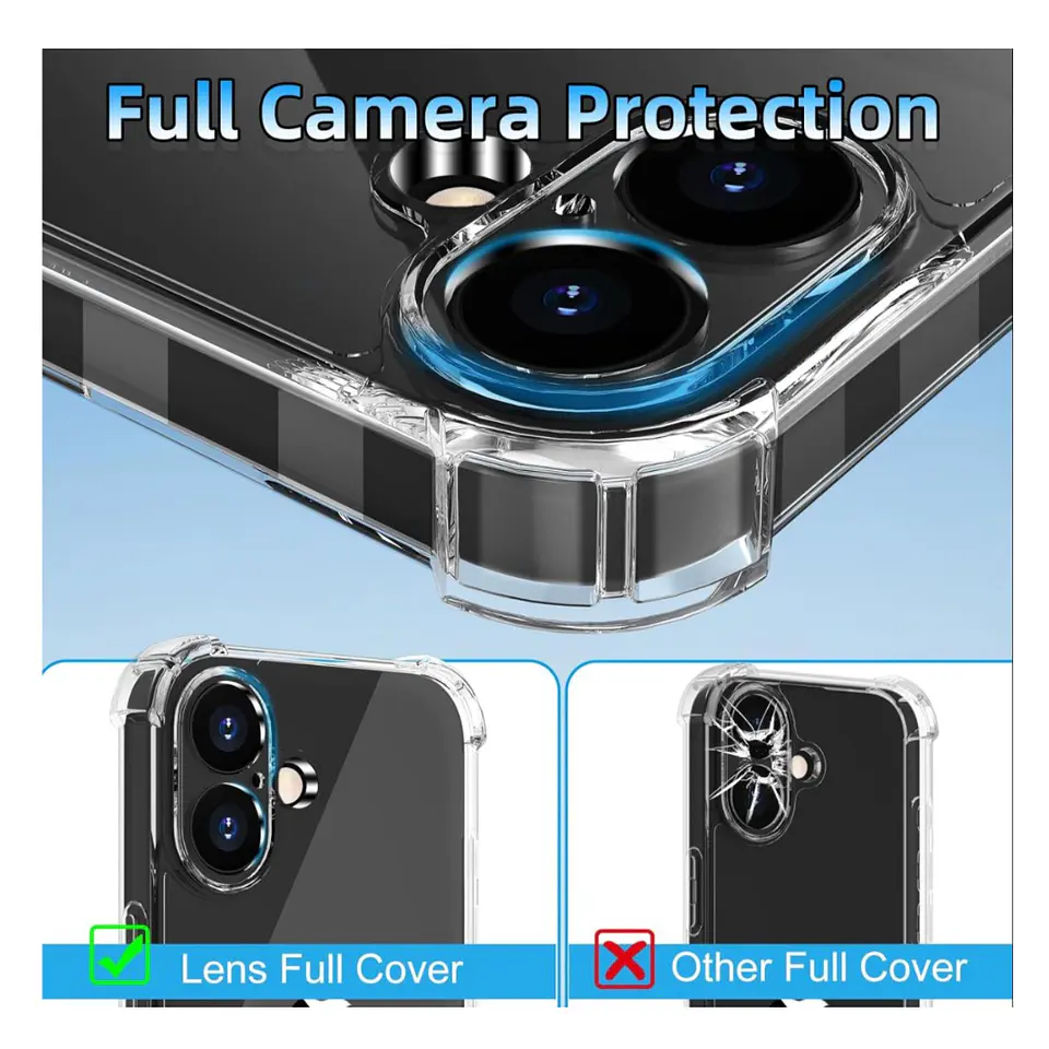 carcasa Transparente Para iPhone 16 Plus 5